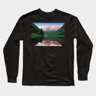 Maroon Sunrise Long Sleeve T-Shirt